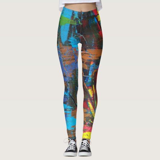 chaotische leggings (Voorkant)