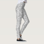 Chaotische lijnen leggings (Rechts)