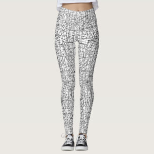 Chaotische lijnen leggings
