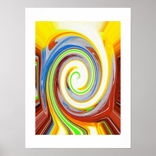 Chaotische natuur poster (Voorkant)