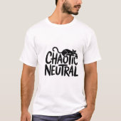 Chaotische neutrale kat - grappig T-shirt (Voorkant)