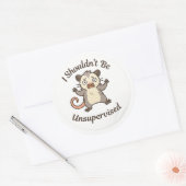 Chaotische Opossum “Onbegeleid” Sticker (Envelop)