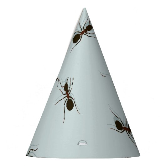 Chaotische rode mieren Stijlvol patroon Feesthoedjes (Links)