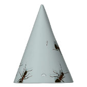 Chaotische rode mieren Stijlvol patroon Feesthoedjes (Rechts)