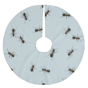 Chaotische rode mieren Stijlvol patroon Kerstboom Rok