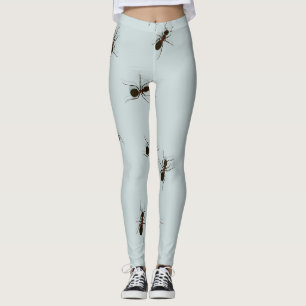 Chaotische rode mieren Stijlvol patroon Leggings