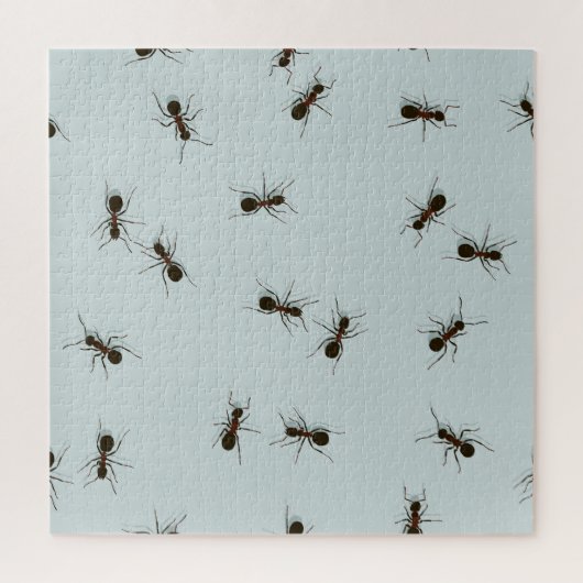 Chaotische rode mieren Stijlvol patroon Legpuzzel (Verticaal)