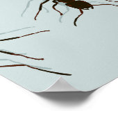 Chaotische rode mieren Stijlvol patroon Poster (Hoek)