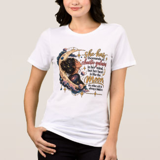 Chaotische sterrenstelsels in haar geest Maan Tri-Blend Shirt