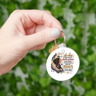 Chaotische sterrenstelsels in haar geest Maan van Sleutelhanger
