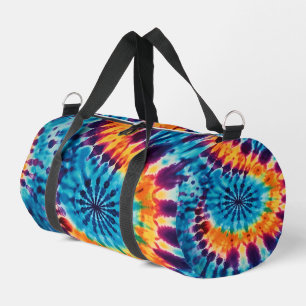 Chaotische uitbarsting oranje blauw paarse tas