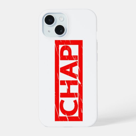Chap Stempel iPhone 15 Case (Achterkant)