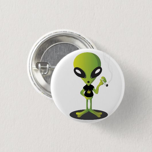 Chapa alíen ronde button 3,2 cm (Voorkant /achterkant)