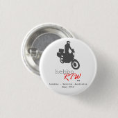 Chapa de HebboRTW Ronde Button 3,2 Cm (Voorkant /achterkant)