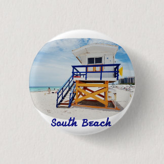 Chapa de Miami South Beach Patrol Ronde Button 3,2 Cm