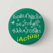 chapa escuela publica ronde button 5,7 cm (Voorkant)