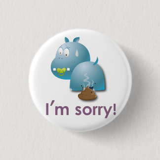 Chapa hipopotamo ronde button 3,2 cm