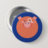 Chapa Minimal Pig Ronde Button 7,6 Cm (Voorkant /achterkant)