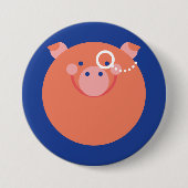 Chapa Minimal Pig Ronde Button 7,6 Cm (Voorkant)