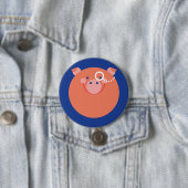 Chapa Minimal Pig Ronde Button 7,6 Cm (In situ)