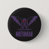 Chapa Mothman morado Ronde Button 5,7 Cm (Voorkant)