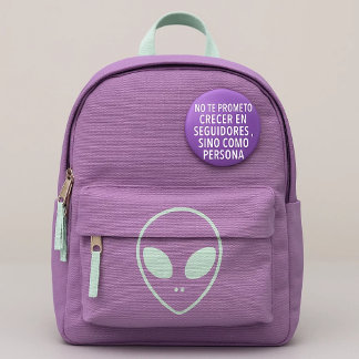 Chapa motivadora morada – No te prometo crecer en  Ronde Button 5,7 Cm