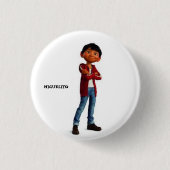 CHAPA PARA GENTE LLAMADA MIGUEL RONDE BUTTON 3,2 CM (Voorkant)