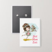 Chapa para mamá button (Voorkant / Achterkant)