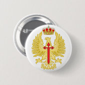 Chapa pin. Emblema Ejército de Tierra Español. Ronde Button 5,7 Cm (Voorkant /achterkant)