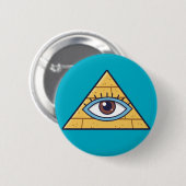 Chapa pirámide iluminada ronde button 5,7 cm (Voorkant /achterkant)