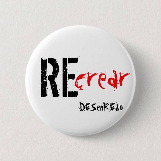 chapa REcrear DESenREdo Ronde Button 5,7 Cm (Voorkant)