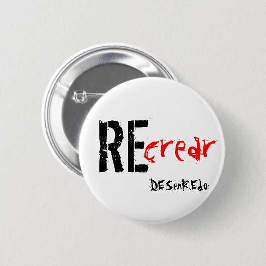 chapa REcrear DESenREdo Ronde Button 5,7 Cm (Voorkant /achterkant)