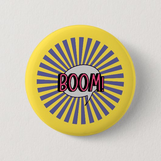 Chapa redonda Boom! Ronde Button 5,7 Cm (Voorkant)