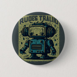 Chapa Redonda De 5 cm robot oud Ronde Button 5,7 Cm