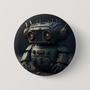 Chapa Redonda De 5 cm robot oude IA Ronde Button 5,7 Cm