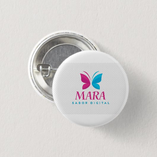 Chapa “Sabor Digital” – Mara Collection Ronde Button 3,2 Cm (Voorkant /achterkant)