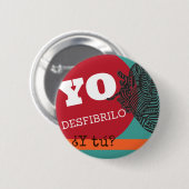 Chapa "Yo desfibrilo, ¿y tú?" Ronde Button 5,7 Cm (Voorkant /achterkant)