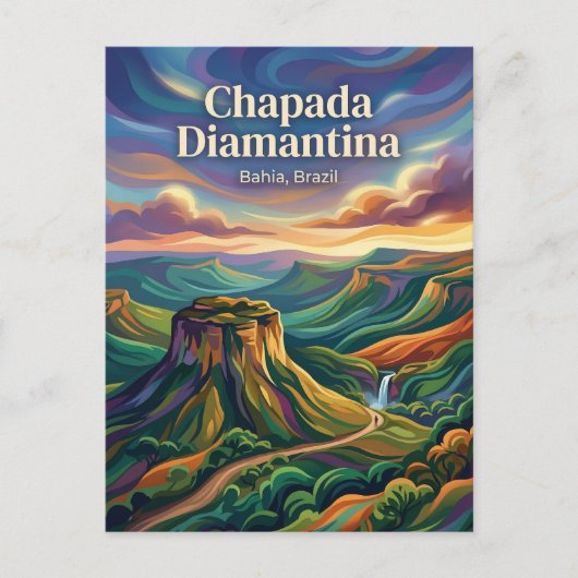 Chapada Diamantina Brazilië Briefkaart (Voorkant)