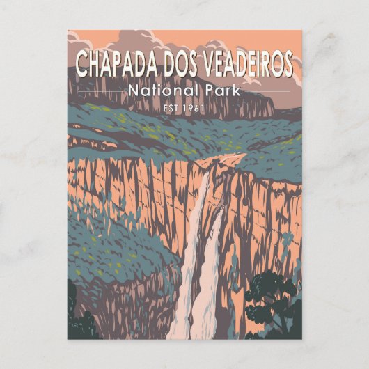 Chapada dos Veadeiros Nationaal Park Brazilië Reiz Briefkaart (Voorkant)