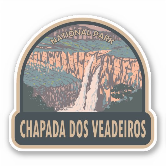 Chapada dos Veadeiros Nationaal Park Brazilië Reiz Sticker (Voorkant)