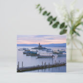 Chapala-meer eiland en steiger briefkaart (Staand voorkant)