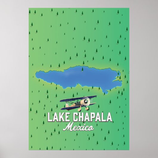 Chapala meer Mexico Poster (Voorkant)