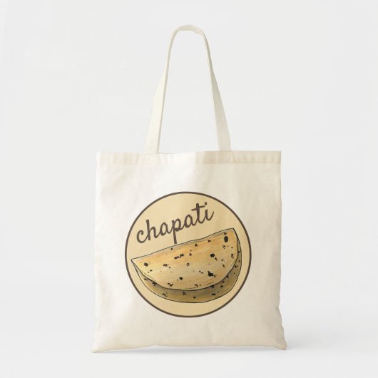 Chapati Roti Indian Food Brood Bakkerij Tote Bag (Voorkant)