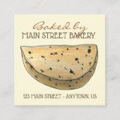 Chapati Roti Indian Food Brood Bakkerij Vierkante Visitekaartje (Voorkant)