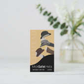 "Chapeau" Milliner, Pet Designer, Haberdasher Visitekaartje (Staand voorkant)
