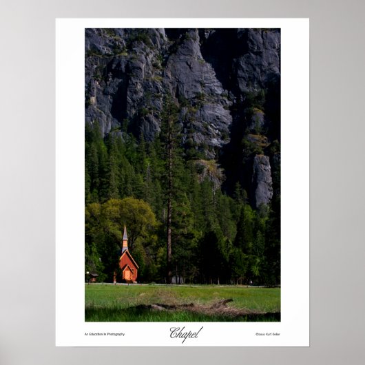 Chapel afdrukken poster (Voorkant)