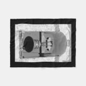 Chapel Bell Faro Zwart-wit Verticale Sticker Fleece Deken (Voorkant (Horizontaal))