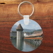 Chapel Bridge, Lucerne, Switzerland Sleutelhanger (Voorkant)
