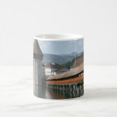 Chapel Bridge, Lucerne, Zwitserland Koffiemok (Center)