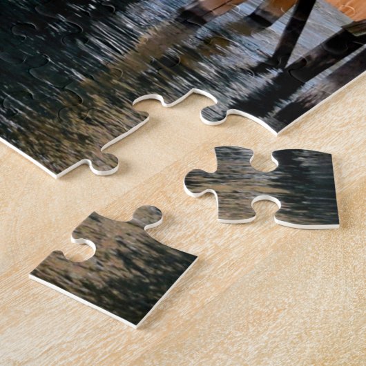 Chapel Bridge - Mount Pilatus - Luzern Zwitserland Legpuzzel (Zijkant)